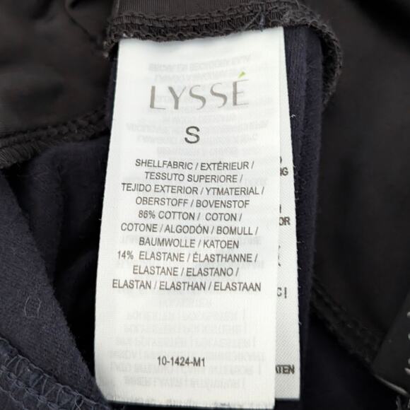 Lysse Navy Blue Ponte Pull On Stretch Leggings S - Picture 4 of 6